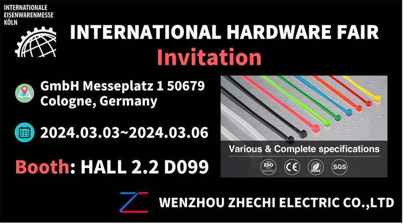 【Invitasjon 】 ZHECHI inviterer deg til å delta i INTERNATIONAL HARDWARE FAIRir